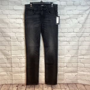 HUDSON BLACK STRAIGHT LEG BYRON JEANS EUC SZ 32